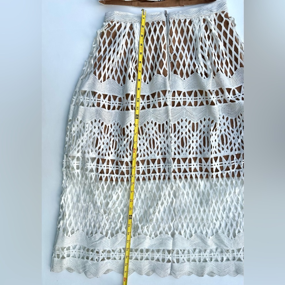 Free People Ministry Of Style Demure Set Crop Top & MIDI Skirt White Lace, 6 - Picture 16 of 16